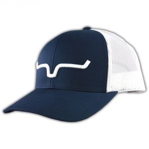 Kimes Ranch Weekly Trucker Hat - Navy/White